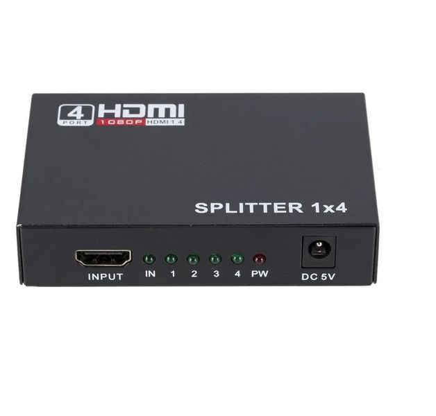 HDMI Splitter 1 in 4 Out Distribution Video to Multiple Display