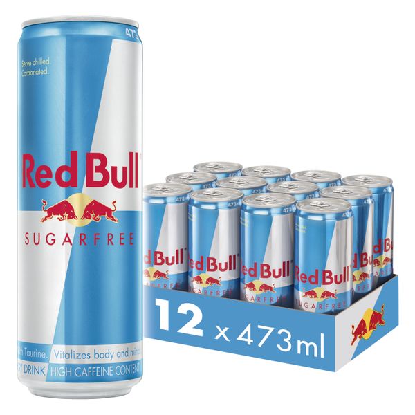 Red Bull Energy Drink Sugar Free 473ml 12 Pack