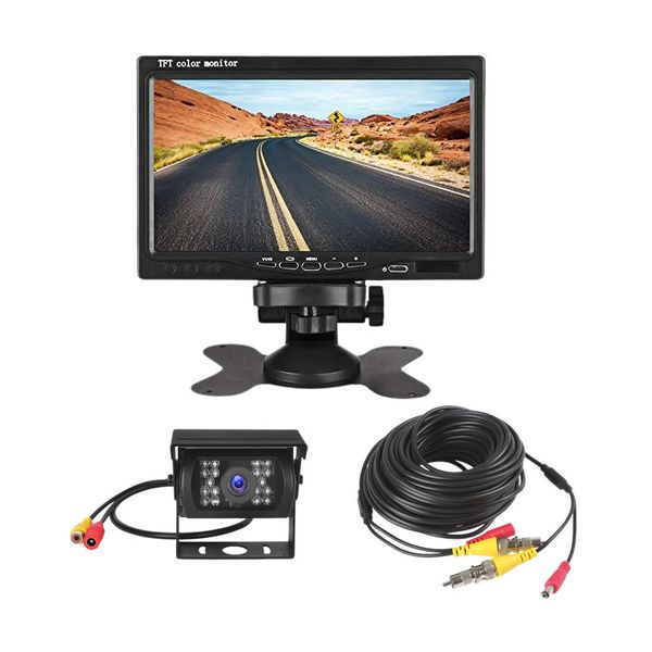 Car Backup Reverse Rearview Camera With 7Inch TFT LCD Colour Monitor