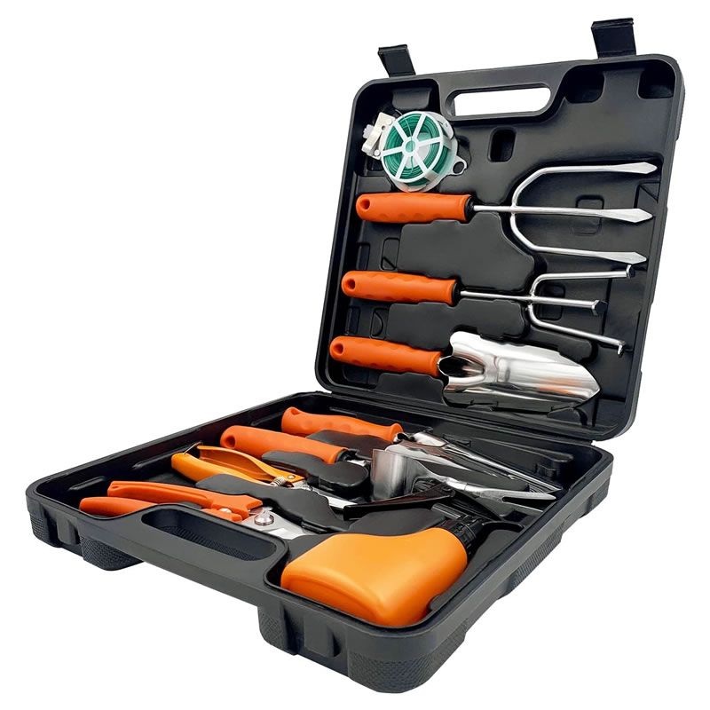 9-Pieces Gardening Hand Tools with Carry Case -XF0905