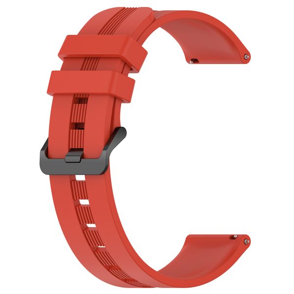 Silicone Strap Compatible with Huawei GT3 46mm (22mm)-Red