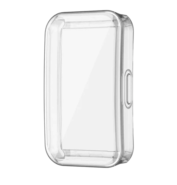Clear Soft TPU Screen Protector with Plated Bumper Compatible With Samsung Fit 3