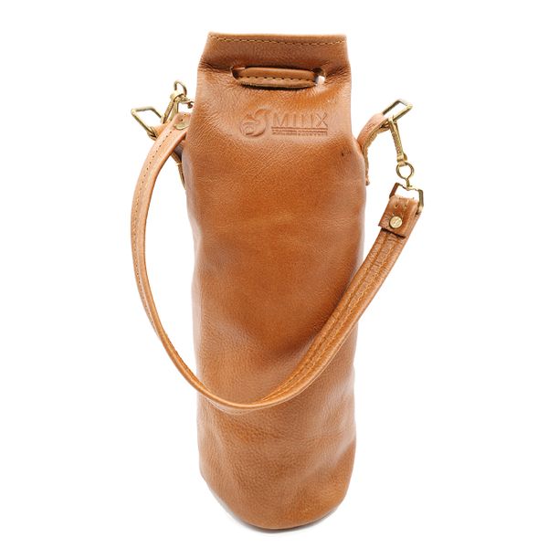 Minx Genuine Leather Vintage Vino Wine Bottle Holder