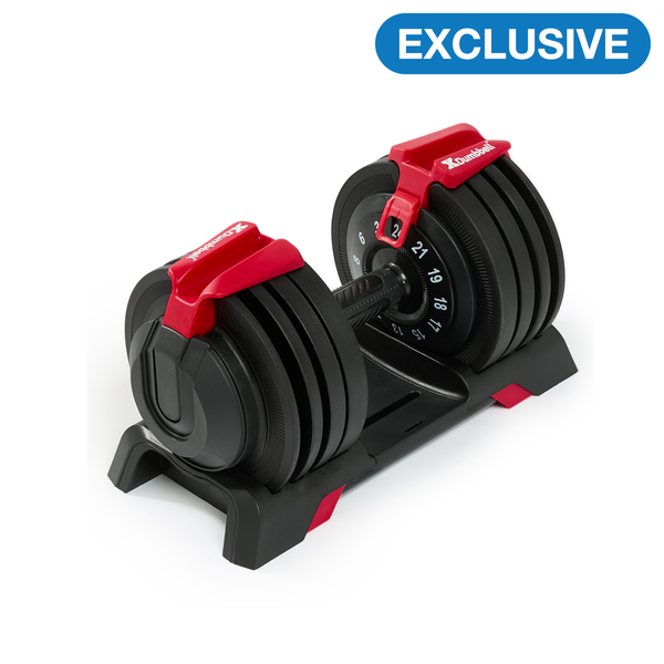 XDumbbell Patented 24KG Adjustable Dumbbell - 3 to 24KG - 12 Wight Increments