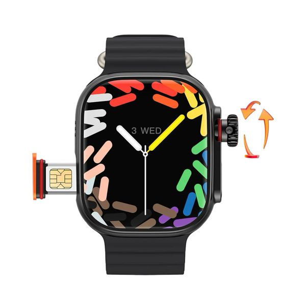 GS37 -Ultra S9 Smart Phone Watch GPS + Cellular All Sim Cards Supports (GC)