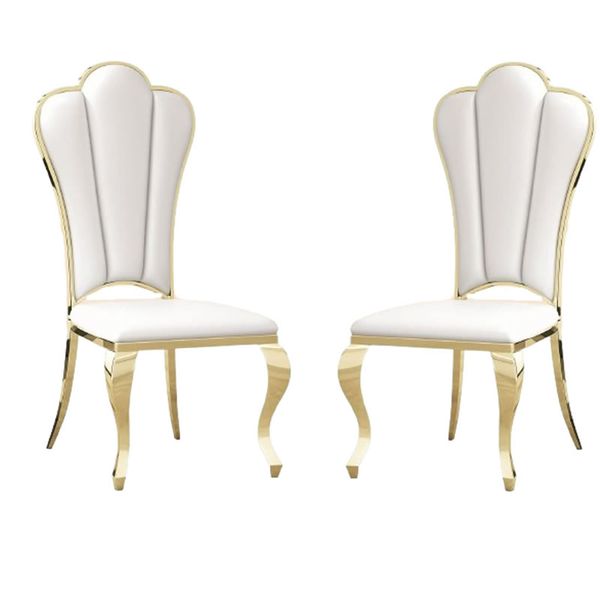 Set Of 2 Flower Shaped High Back Dinning Chair CY-02