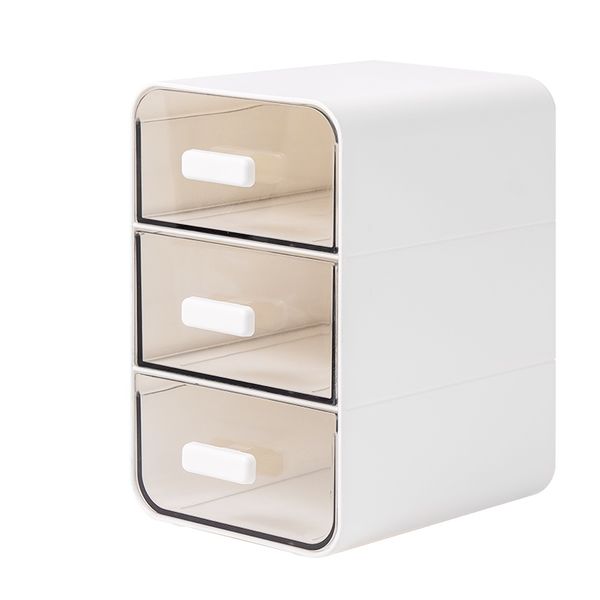 Deli Desk Organizer, White, 103×140×166mm - Compact Office Supply Holder