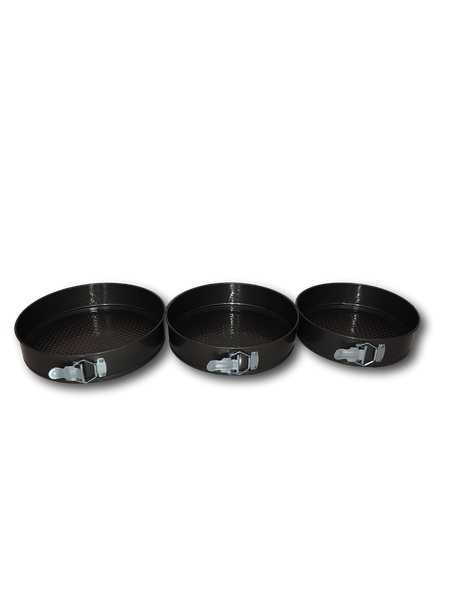 3 Set Round Shape Cake Mould Carbon Steel