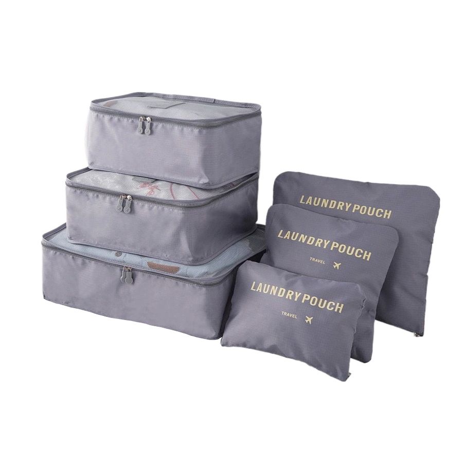 6-Piece Business Travel Clothing and Shoes Sub-Packing Storage Bag