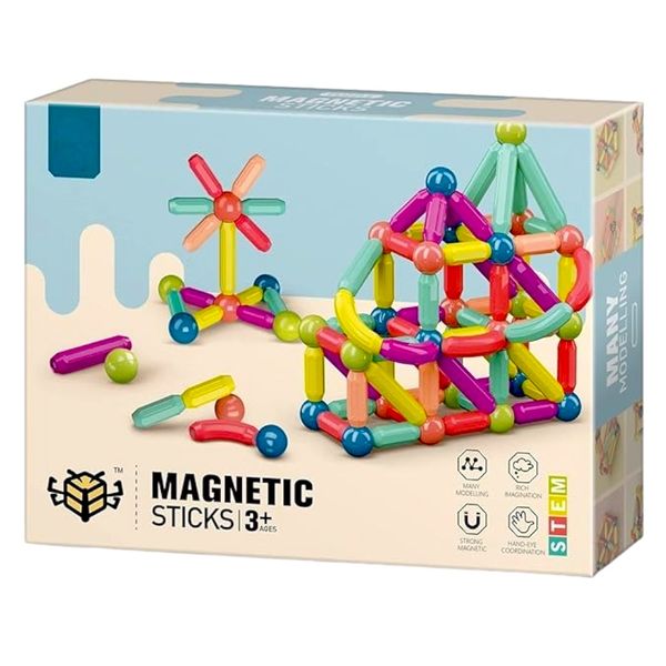 36 Pieces Magnetic Building Blocks Toy Magnetic Sticks and Balls