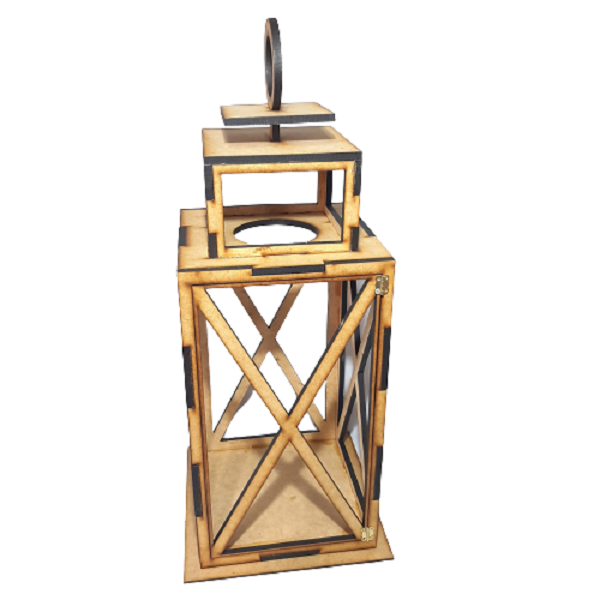 Wood Lantern - Candle Holder