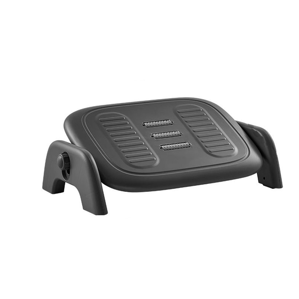 Height Adjustable Massaging Under Desk Footrest with Roller for Home Office