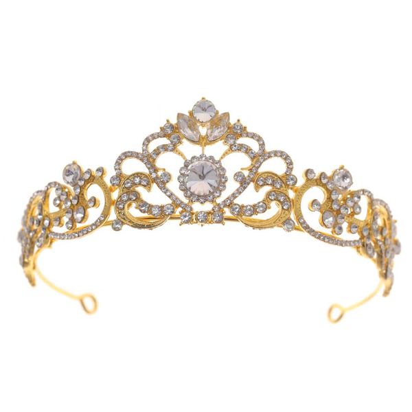 Gold Crown Tiara Fairy Queen Crowns Greek Goddess Headpiece for Women