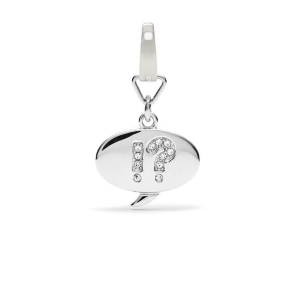 Fossil Speech Bubble Charm Pendant - JF02492040