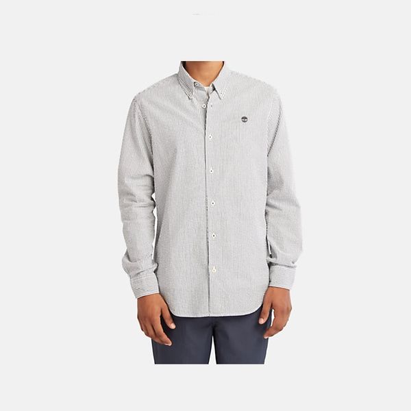 Timberland Striped Seersucker Shirt For Men