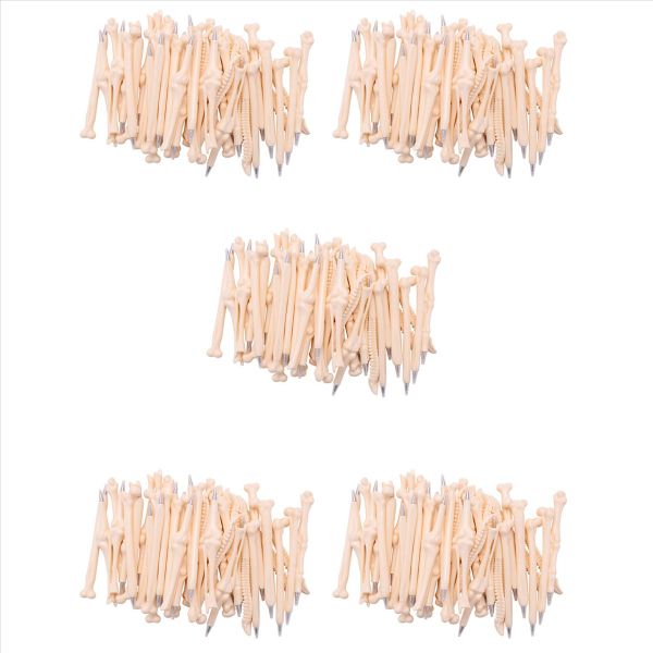 50 Pcs/Lot Pen Writing Supplies Bone Shape Ballpoint Pens-Blue Ink