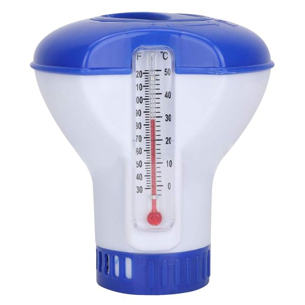 Garden Pool Cleaning Accessory Chemical Dispenser with Thermometer (12cm)