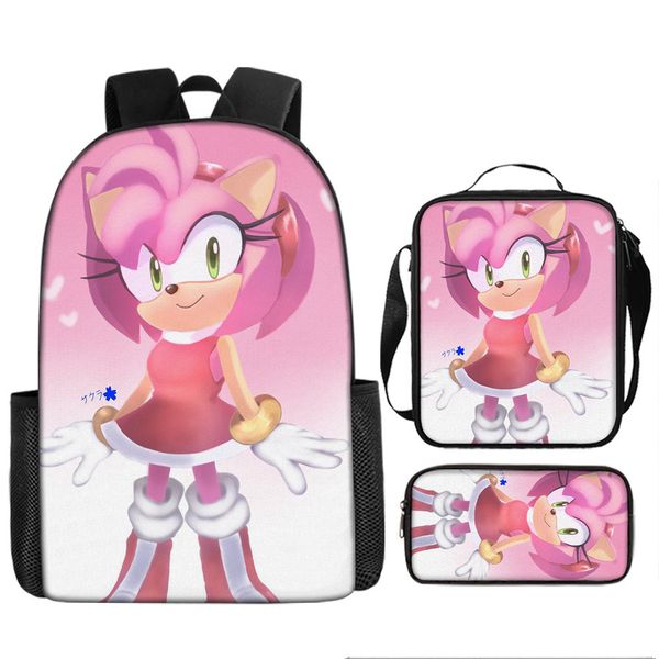 Backpack, Lunch Box, Pencil Case Sonic image