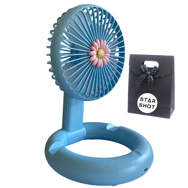 Mini - USB Charging Portable Ultra Silent Mini Fan &amp; Star Shot Bag