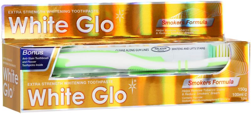 White Glo Whitening Toothpaste Smokers Formula 100ml