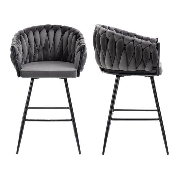 Florest Velvet Barstool