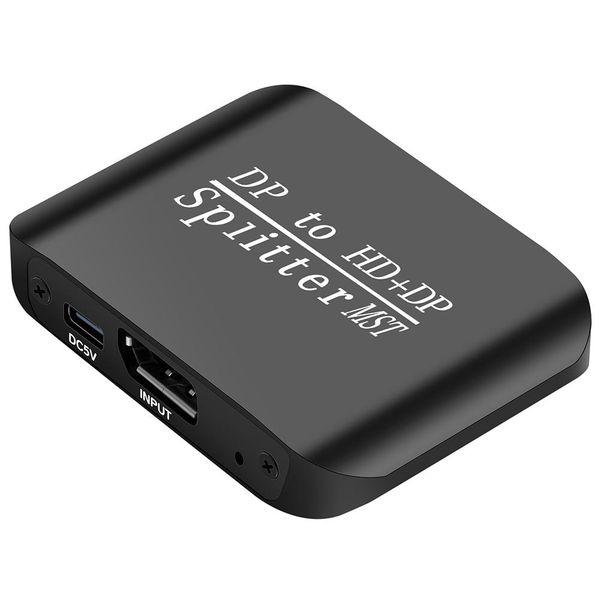 DP to DP+HDMI MST Adapter 4K 60Hz Dual Display Splitter