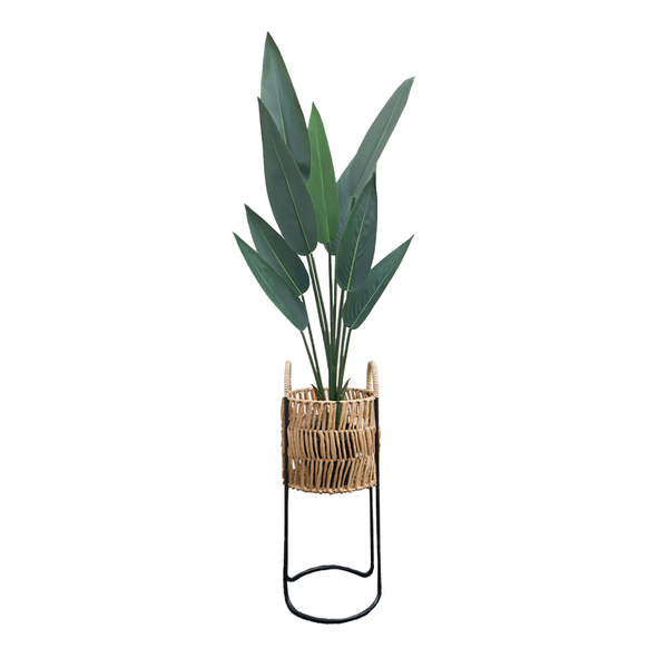 Artificial Strelitzia Tree with Flowerpot Holder, Artificial Plant and Pot