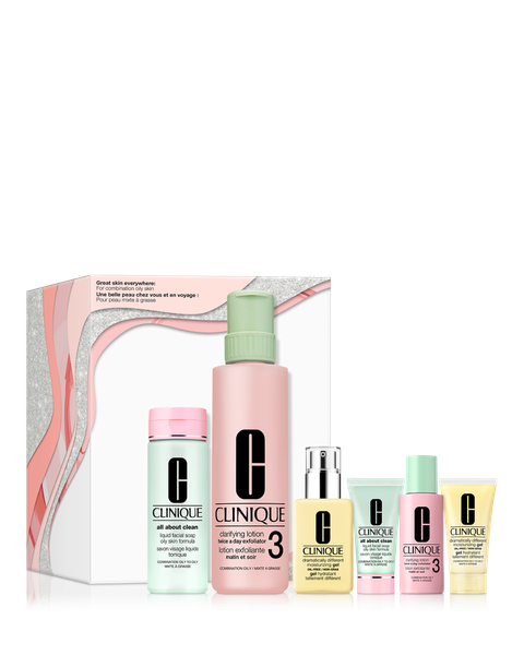 Clinique Great Skin Everywhere 3-Step Skincare Set For Oily Skin