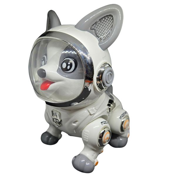 Astronaut Space Dog - Walking - dancing - LED lights - Dancing Dog