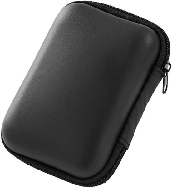 Large Black EVA Earphone &amp; USB Cable Storage Bag Durable Travel Digital