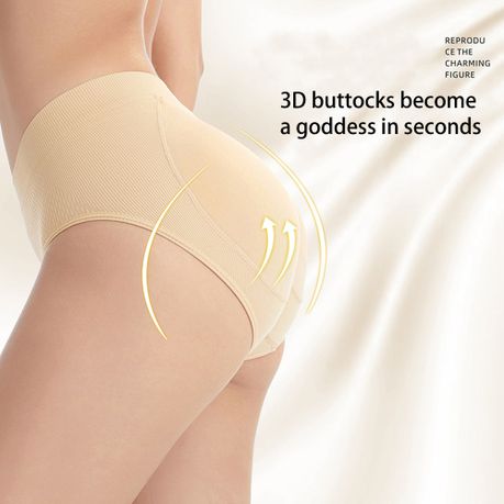 Women's High Waist Breathable Abdominal Pants Postpartum Slim Hip Lift  Panties Sexy Fake Ass Belly Shapewear For Ladies