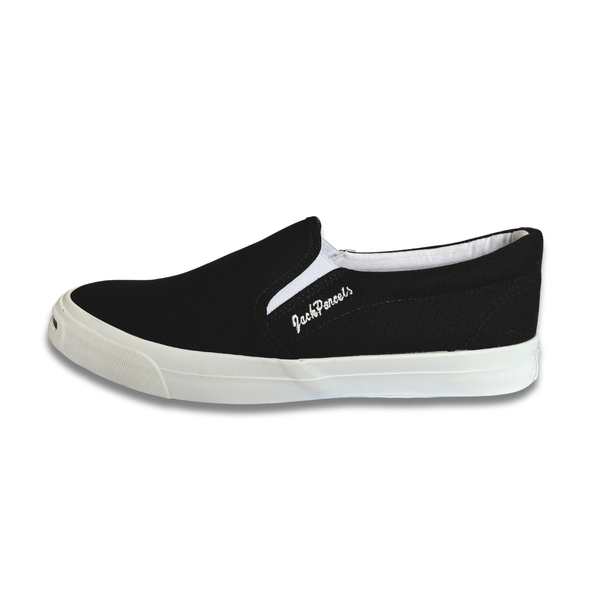 Jack Parcels Casual Canvas Slip-on - Black