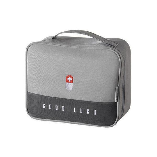 Portable Zippered Waterproof Medicine Bag Cosmetic Bag for Home Travel