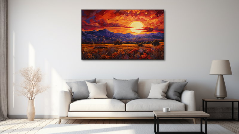 Canvas Wall Art - Mountain Majesty Abstract - MT0471