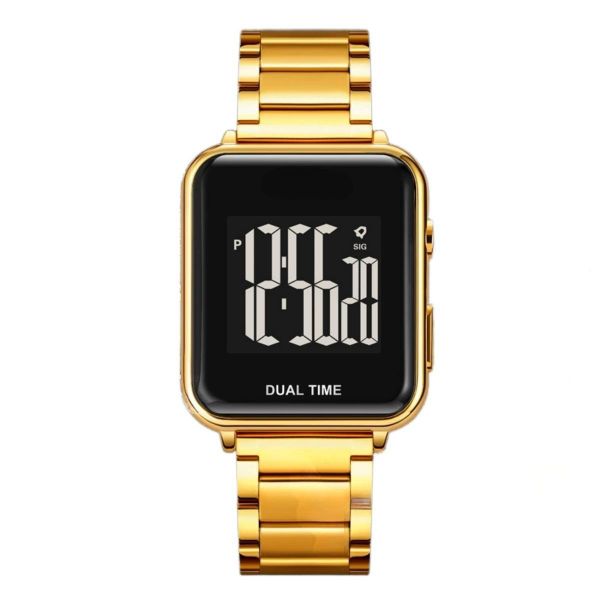 Men's Stainless Steel Strap Waterproof Digital Multifunction Sports Watch