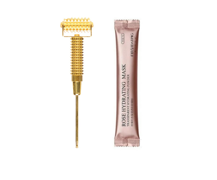 Gold Studded Facial Derma Roller