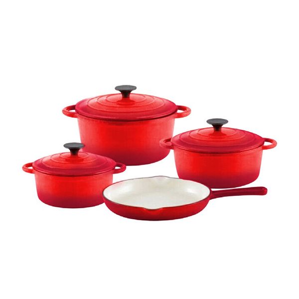 Totally Home Cast Iron 7 Piece Cookware Set