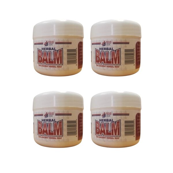 4-Pack 50ml Focus Logic Herbal Balm - The Ancient Herbal Remedy