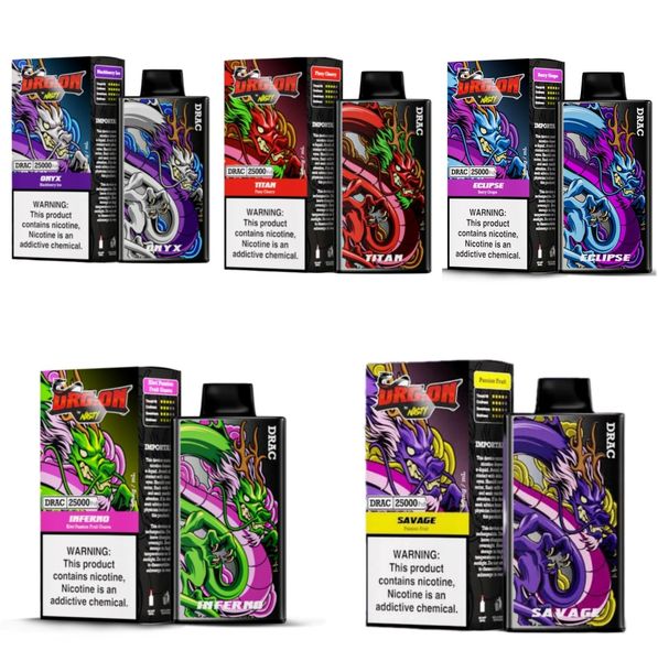 Nasty Drag-On 25000 Disposable Vapes - Variety (Pack of 5)