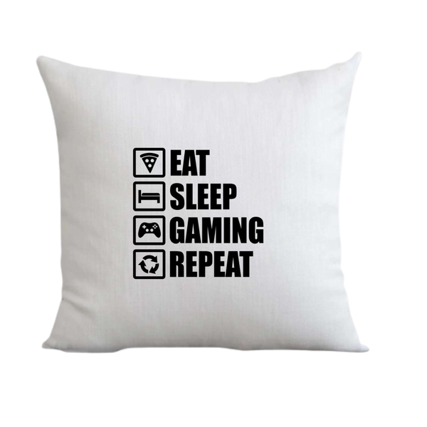 Eat, Sleep, Gaming Repeat Gift Pillow