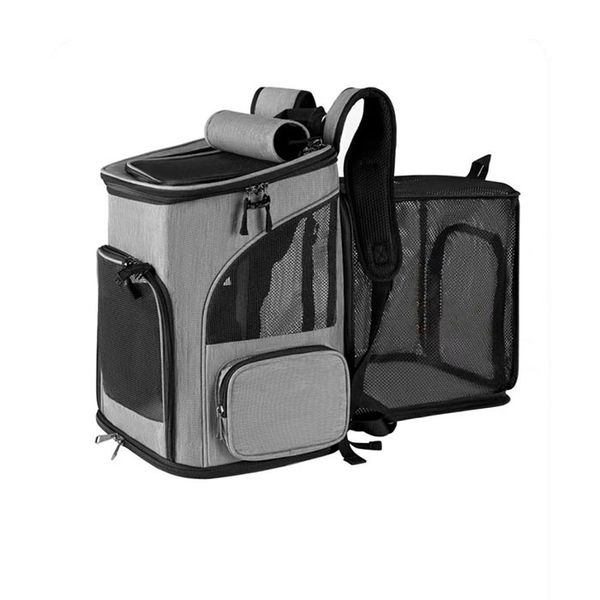 Foldable Expandable Pet Carrier Backpack for Cats and Dogs