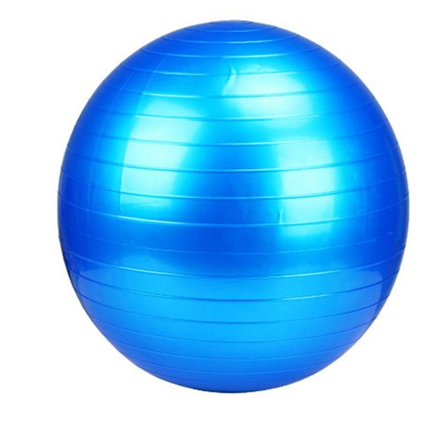 Yoga Pilates Gym Exercise Balance Ball with Pump – Silver 65cm