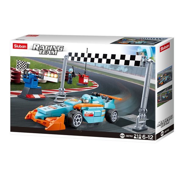 Sluban Building Set: F1 Small Circuit Racing Team - 210 Pieces