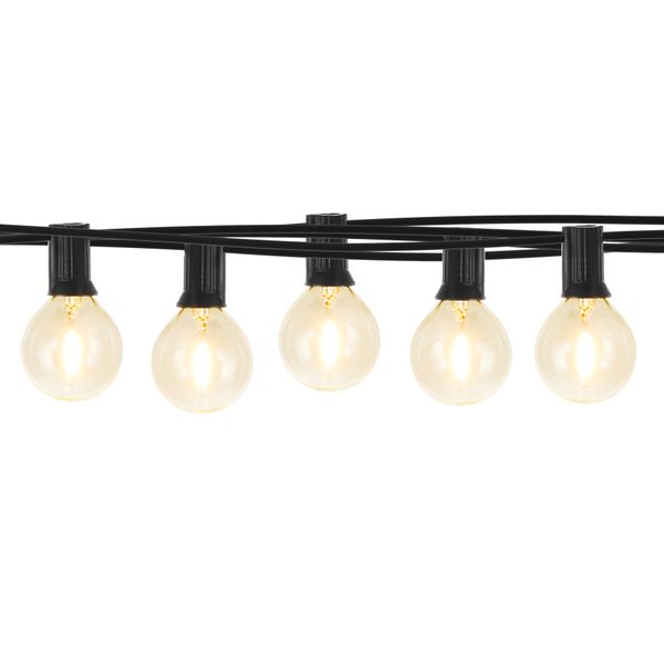 LED Bulb String Lights - Warm White - 5m