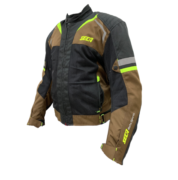 Seca Summer Brown, Black &amp; Yellow Jacket