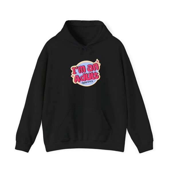 Puff Berry Adult Funny Black Hoodie