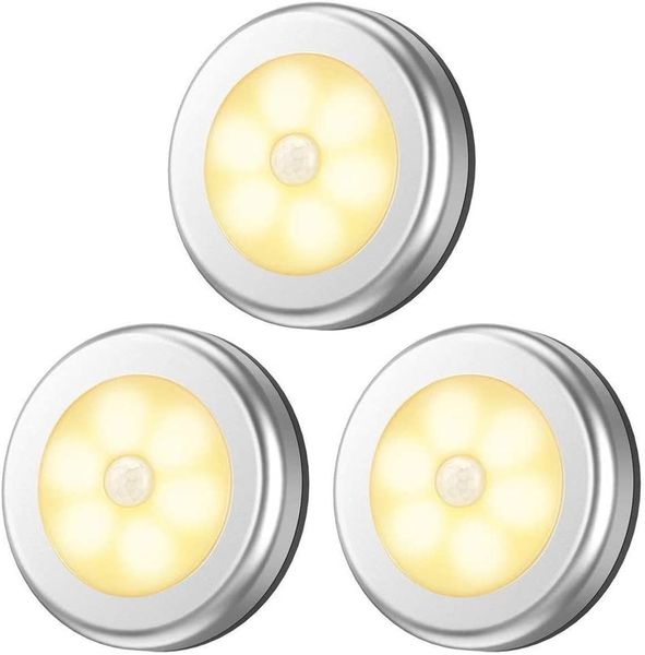 3 x Intelligent Human Body Induction Lamp - Warm White