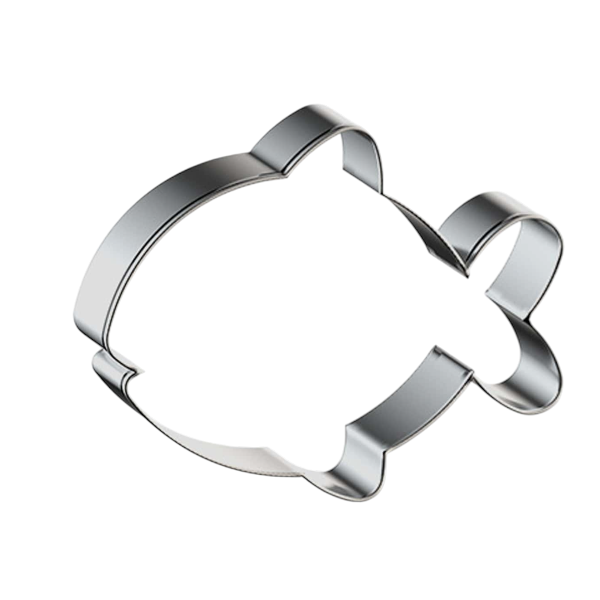 Fish-Shaped Cookie Cutter Mould - Silver