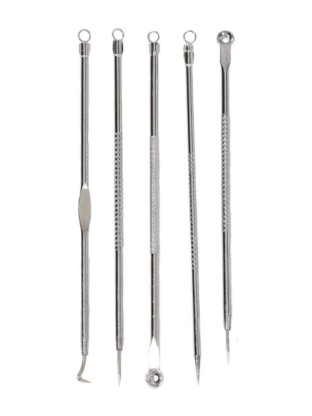 5 Piece Acne Pimple Blackhead Comedone Blemish Tools Remover Set