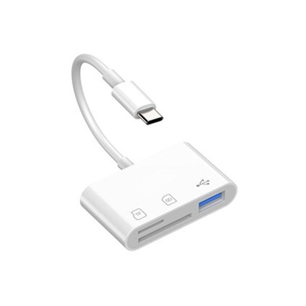 Type-C To USB 3.0 TF SD Card Slot &amp; PD Quick Charge OTG Adapter PK